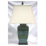 Stylecraft drip glaze table lamp, 31"