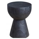 Union Home Hewn side table in charcoal