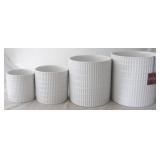 4 pc. Set of Planters by Three Hands