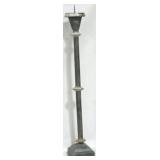 Large black 41" tall candle pricket
