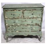 Distressed 4 - Drawer chest, loss to back foot