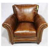 Leather Italia Butler Nailhead Side Chair