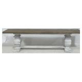 Painted Wooden Bench 20x72x16