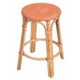 Butler Specialty orange rattan counter stool