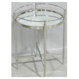 Butler Specialty metal mirror end table