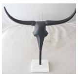 Steer Head Statue by Three Hands