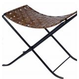 Butler Beaumont Lane woven leather stool