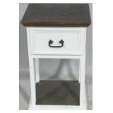 Painted 1 drawer stand, 29 x 18 x 15