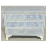 Chelsea House bone inlay chest in blue