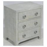 Butler Specialty raffia 3 drawer chest