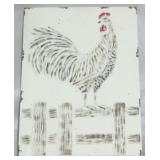 Metal Chicken Plaque 31x22