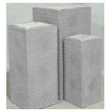 3 Concrete Garden Decor, Largest: 26x13.5x13.5