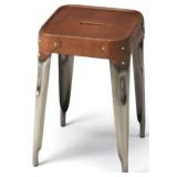 Butler Specialty Connor leather & iron stool
