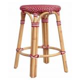 Butler Specialty red rattan counter stool