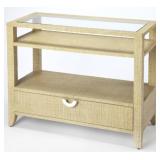 Butler Specialty Amelle cream Raffia console