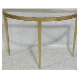 Jonathan Charles Half Moon Metal Table