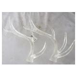 Pair of Clear Antlers by Three Hands