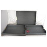 3 pc Wood Tray Set - 20.5 x 15 x 1.75