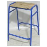 Butler Specialty Blue Stool 23x16x19