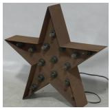 Metal Lighted Star 22"