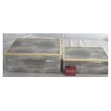 2pc Wood Box Set - 10.75 x 7.5 x 4.25