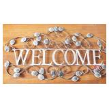 Metal "Welcome" Sign by Three Hands