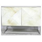 Chelsea House cowhide veneer cabinet