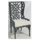 Elk Home bamboo chinoiserie wing chair