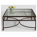 Chelsea House dark bronze & gold coffee table