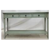 Alden Parkes Elliott 3 drawer lt blue console