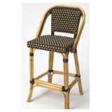 Butler Specialty Lila dark brown rattan stool