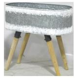Galvanized Planter 19x20x11