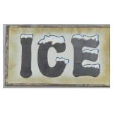Metal Ice Sign 24x14