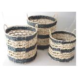 3 pc. Set of Baskets by Three Hands