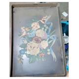 Vintage Painted Tray, 1953