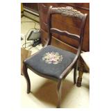 Vintage Duncan Phyfe Rose Mahogany Chair
