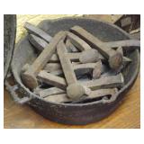 Cast Iron Pot w/ stakes