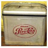 Vintage Metal Pepsi-Cola Cooler