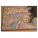 Triple Arcade Tin Sign