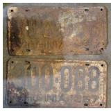 Vintage VA 1957 License Plates