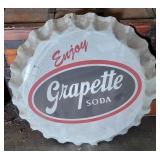 Vintage Metal Grapette Soda Advertising