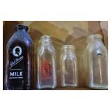 Lot of Assorted Dairy Bottles