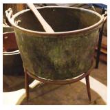 Copper Pot w/ Paddle & Stand