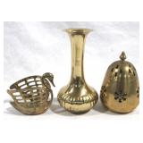 3 Brass Items