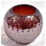 Art Glass Vase 5" x 6"