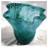 Art Glass Vase 7" x 7.5"