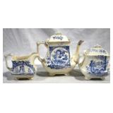 Blue/White Tea set (3pieces)