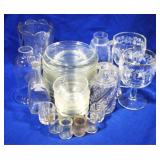 Lot of Assorted Glass Items