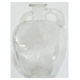 Glass Apple Vinegar Bottle 7"