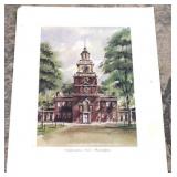 Print of Indpendence Hall of Philadelphia, 16 x 20